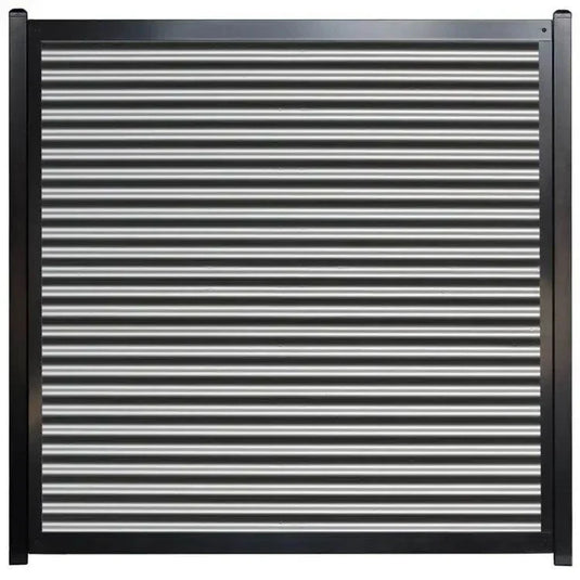 Metal Fence Panels with Steel Post Frame System - The True North - BarrierBoss™