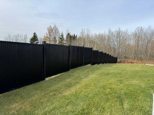 Metal Fence Panels with Steel Post Frame System - The True North - BarrierBoss™