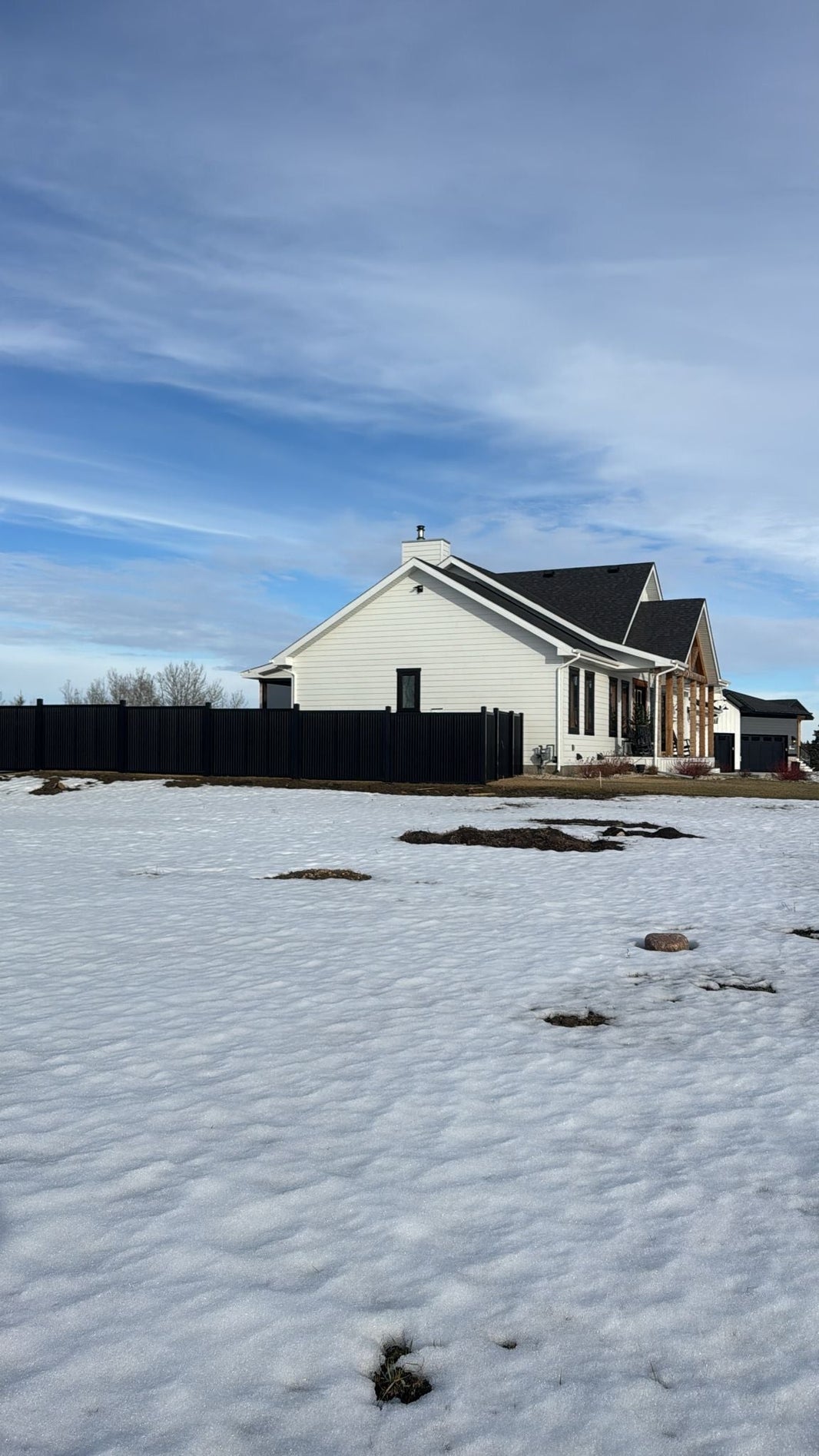 Black Corrugated Metal Fence Panels with Steel Post Frame System - The Deep South - BarrierBoss™