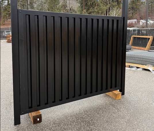 FireSmart® Deep Groove Metal Fence Panels with Steel Post Frame System - The Deep South - BarrierBoss™