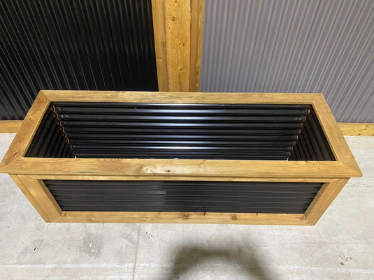 Metal Planter Boxes - Corrugated Metal Planters - BarrierBoss™