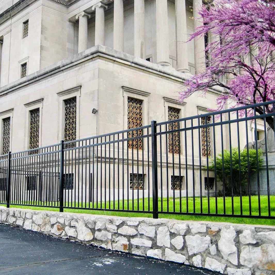 Ornamental Steel Fence Panel - Wrought Iron Style - The Royal - BarrierBoss™