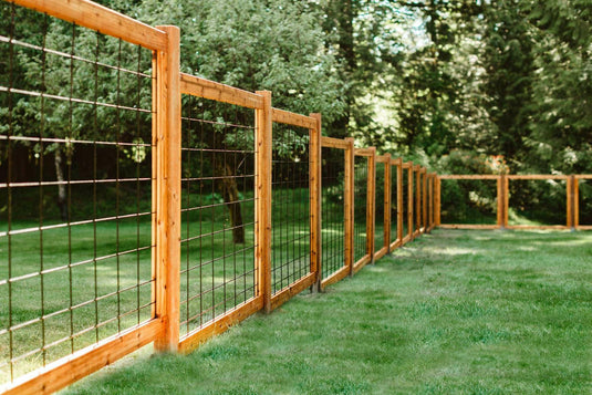 "The Tough Panel" - Black Hog Wire Fence Panel (Framed or Unframed) - BarrierBoss™