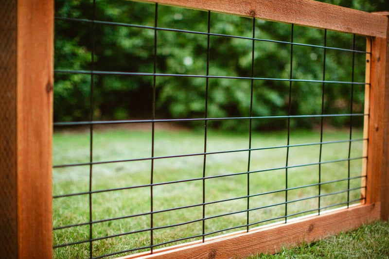 Load image into Gallery viewer, &quot;The Tough Panel&quot; - Black Hog Wire Fence Panel (Framed or Unframed) - BarrierBoss™
