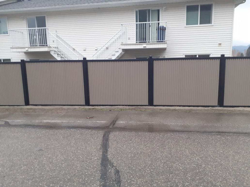 Load image into Gallery viewer, &quot;The True North&quot; - Metal Fence Panels with Steel Post Frame System - BarrierBoss™
