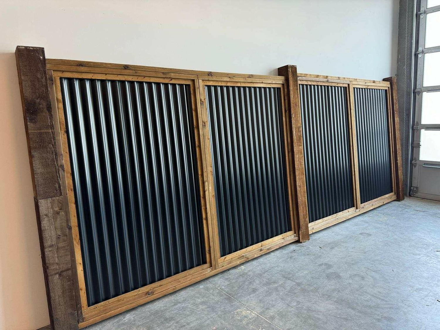 Rocking R Fence Panel Corrugated Metal Fence Panels - BarrierBoss™