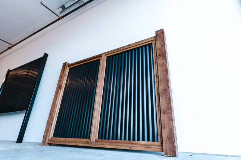 Load image into Gallery viewer, The Wood and Metal Fence Panel - High Wind, No Twisting, No Cupping, No Warping - The Fort Knox - BarrierBoss™
