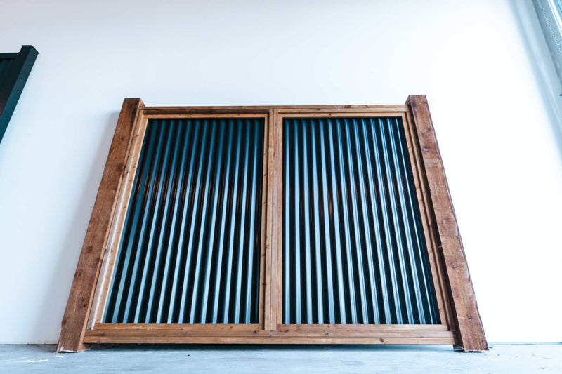 Load image into Gallery viewer, The Wood and Metal Fence Panel - High Wind, No Twisting, No Cupping, No Warping - The Fort Knox - BarrierBoss™
