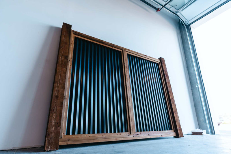 Load image into Gallery viewer, The Wood and Metal Fence Panel - High Wind, No Twisting, No Cupping, No Warping - The Fort Knox - BarrierBoss™
