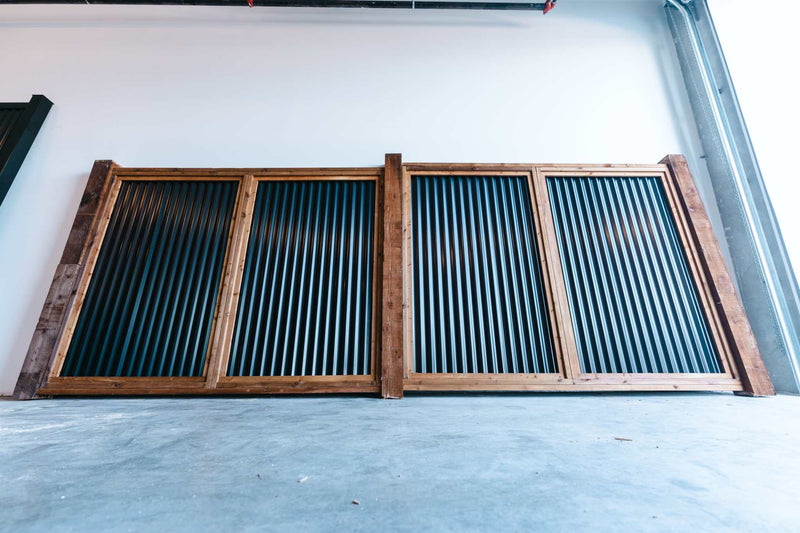 Load image into Gallery viewer, The Wood and Metal Fence Panel - High Wind, No Twisting, No Cupping, No Warping - The Fort Knox - BarrierBoss™
