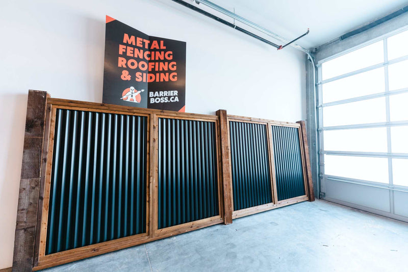 Load image into Gallery viewer, The Wood and Metal Fence Panel - High Wind, No Twisting, No Cupping, No Warping - The Fort Knox - BarrierBoss™
