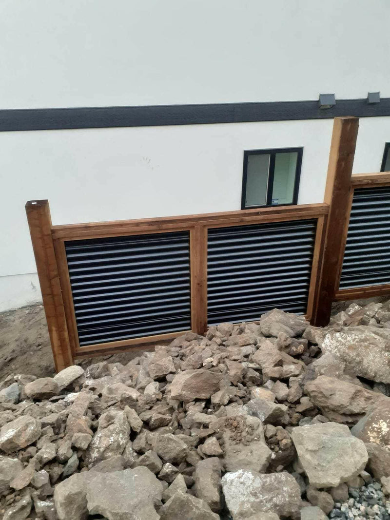 Load image into Gallery viewer, The Wood and Metal Fence Panel - High Wind, No Twisting, No Cupping, No Warping - The Fort Knox - BarrierBoss™

