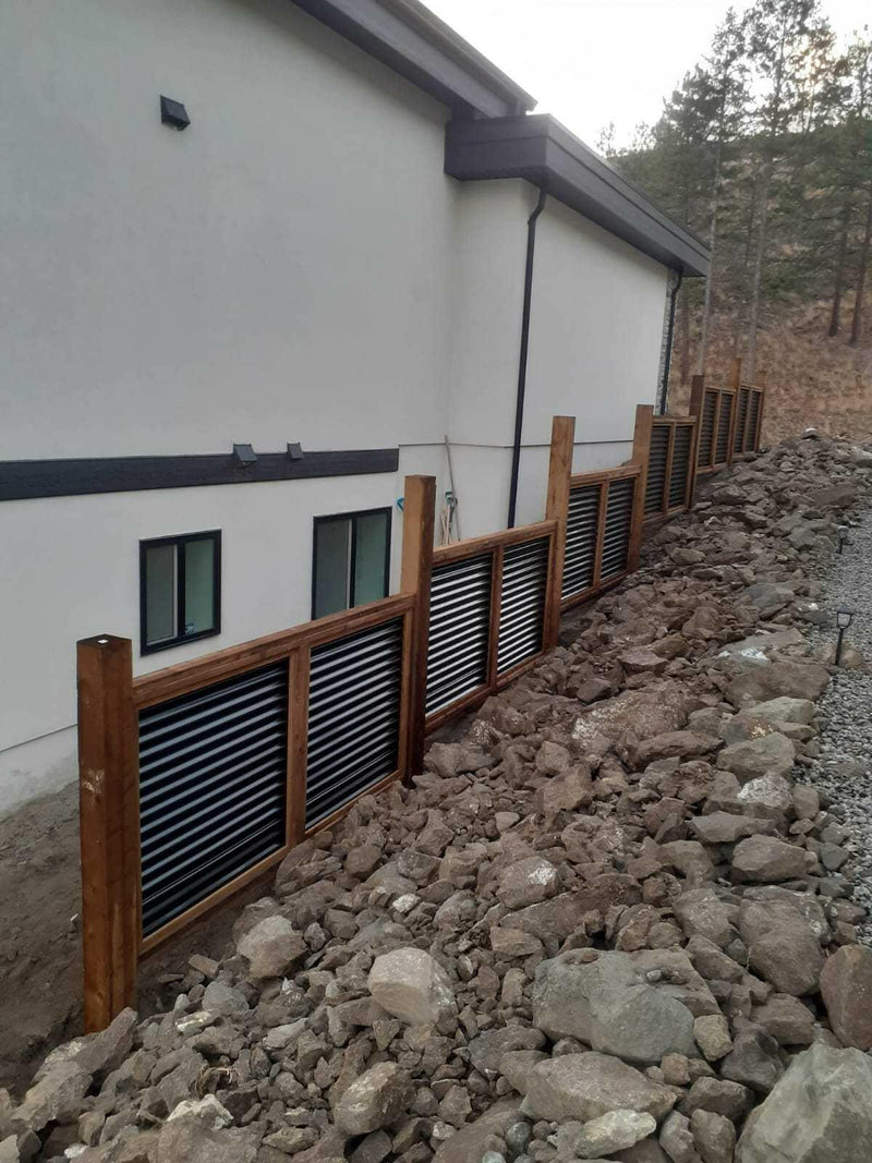 Load image into Gallery viewer, The Wood and Metal Fence Panel - High Wind, No Twisting, No Cupping, No Warping - The Fort Knox - BarrierBoss™
