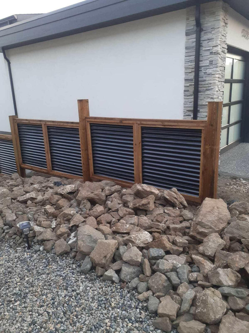 Load image into Gallery viewer, The Wood and Metal Fence Panel - High Wind, No Twisting, No Cupping, No Warping - The Fort Knox - BarrierBoss™
