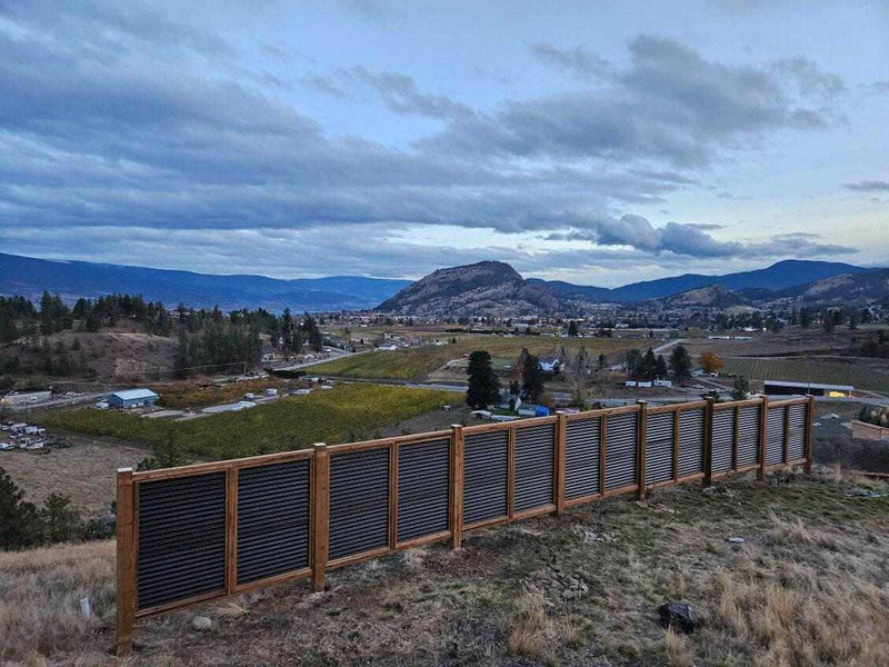 Load image into Gallery viewer, The Wood and Metal Fence Panel - High Wind, No Twisting, No Cupping, No Warping - The Fort Knox - BarrierBoss™
