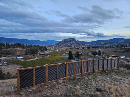 The Wood and Metal Fence Panel - High Wind, No Twisting, No Cupping, No Warping - The Fort Knox - BarrierBoss™