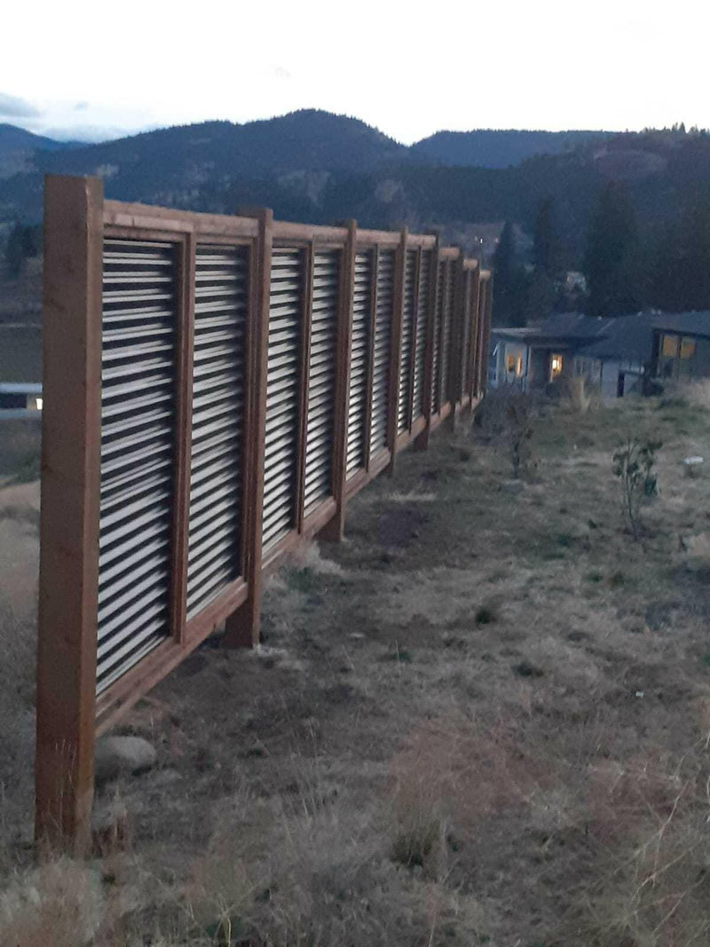 Load image into Gallery viewer, The Wood and Metal Fence Panel - High Wind, No Twisting, No Cupping, No Warping - The Fort Knox - BarrierBoss™
