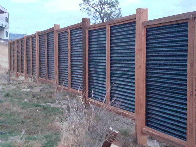 Load image into Gallery viewer, The Wood and Metal Fence Panel - High Wind, No Twisting, No Cupping, No Warping - The Fort Knox - BarrierBoss™
