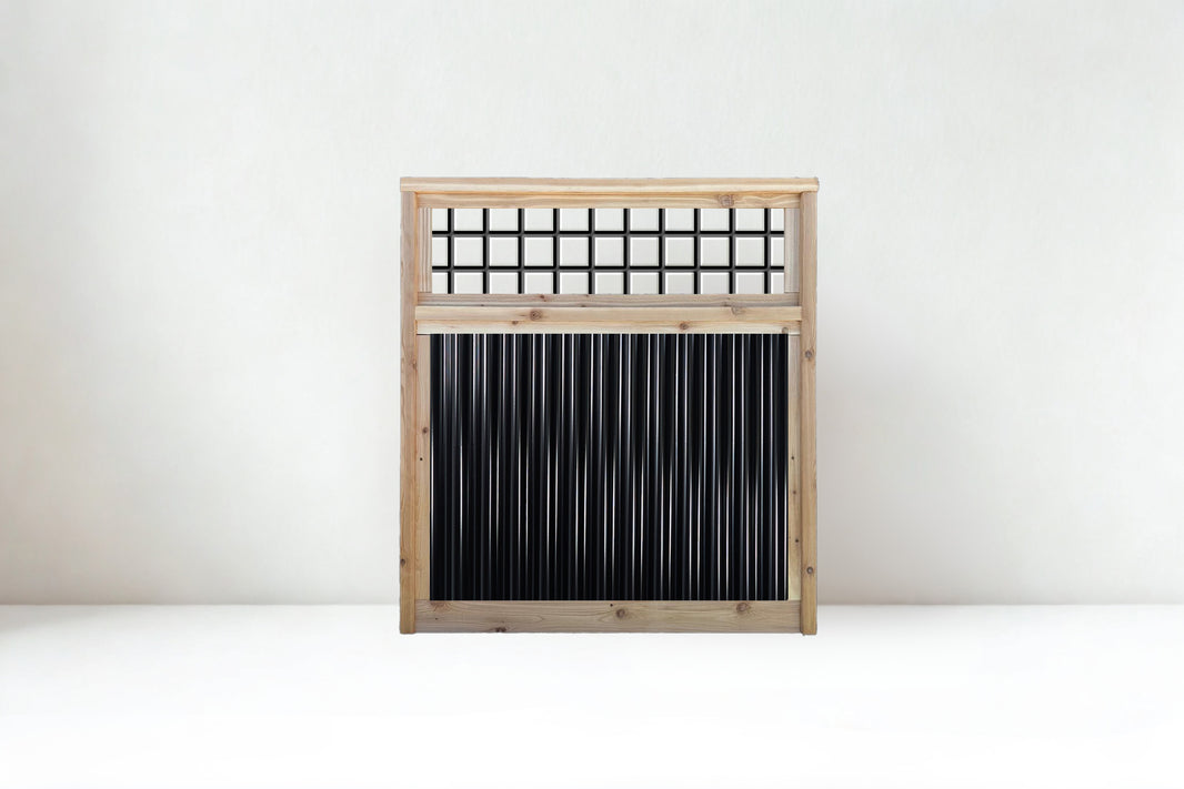 Corrugated Metal Fence Panels with Wild Hog Wire Toppers - The Sandstone Panel - BARRIERBOSS™ USA