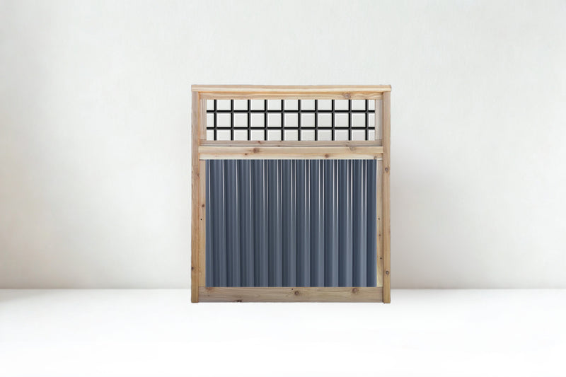 Load image into Gallery viewer, Corrugated Metal Fence Panels with Wild Hog Wire Toppers - The Sandstone Panel - BARRIERBOSS™ USA

