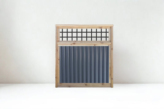 Corrugated Metal Fence Panels with Wild Hog Wire Toppers - The Sandstone Panel - BARRIERBOSS™ USA