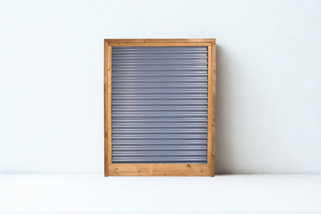 Corrugated Metal Fence Panel - Treated Frame Privacy Fence (Premade) - The Yellowstone - BARRIERBOSS™ USA