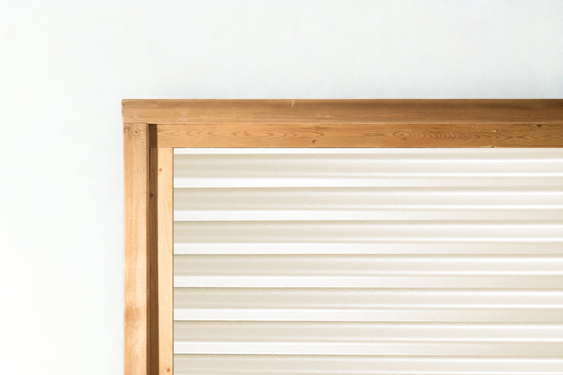 Load image into Gallery viewer, Corrugated Metal Fence Panel - Treated Frame Privacy Fence (Premade) - The Yellowstone - BARRIERBOSS™ USA
