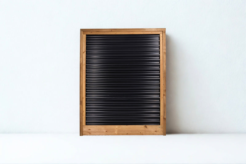 Load image into Gallery viewer, Corrugated Metal Fence Panel - Treated Frame Privacy Fence (Premade) - The Yellowstone - BARRIERBOSS™ USA

