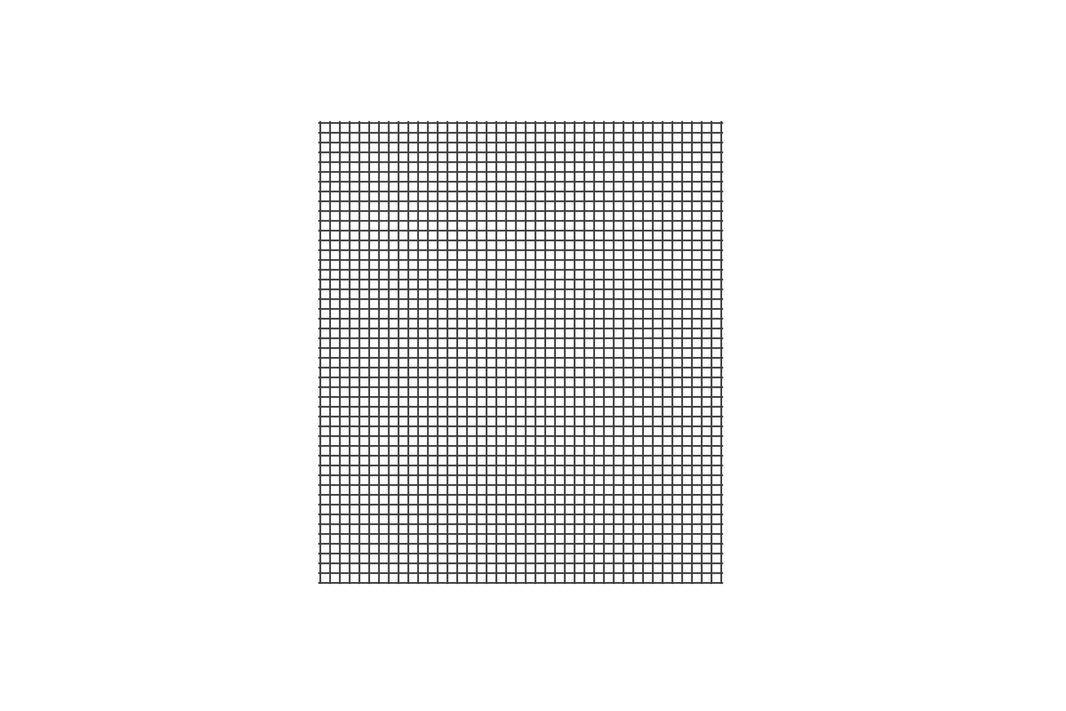 Black hog wire fence panel 6x8 with 1x1 inch wire openings — 6-gauge welded wire — BarrierBoss