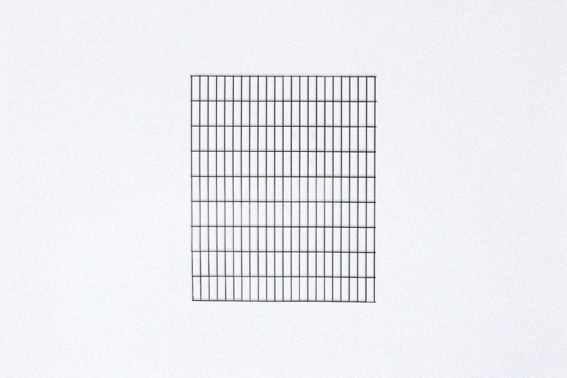 Load image into Gallery viewer, Black hog wire fence panel 3x8 with 2x6 inch wire openings — 6-gauge welded wire — BarrierBoss
