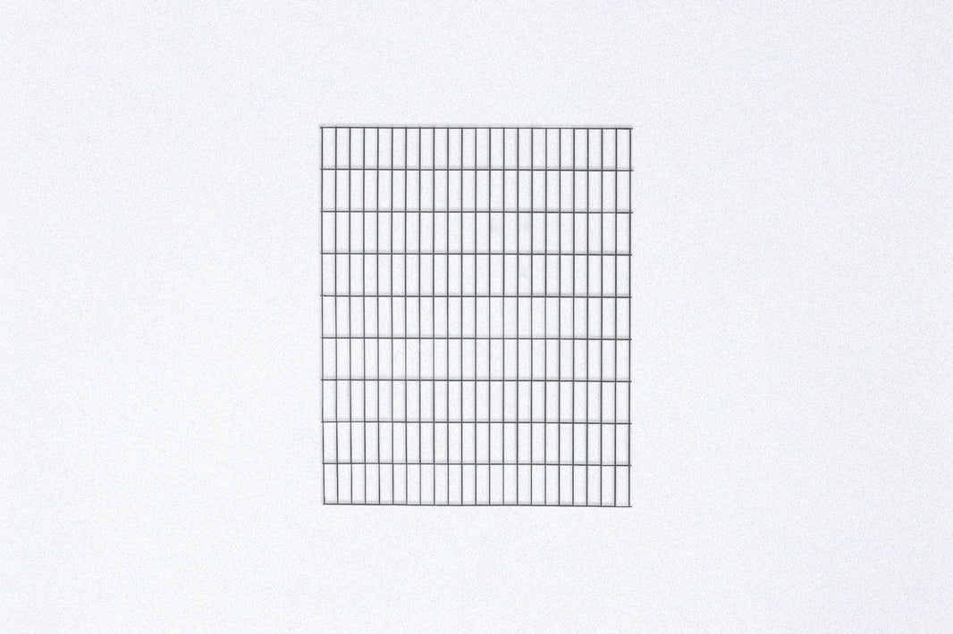 Grey hog wire fence panel, 6-gauge welded and galvanized