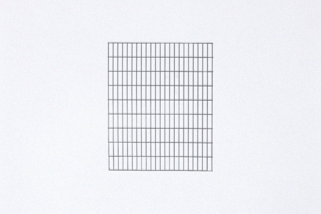 Grey hog wire panel, 6-gauge welded and galvanized