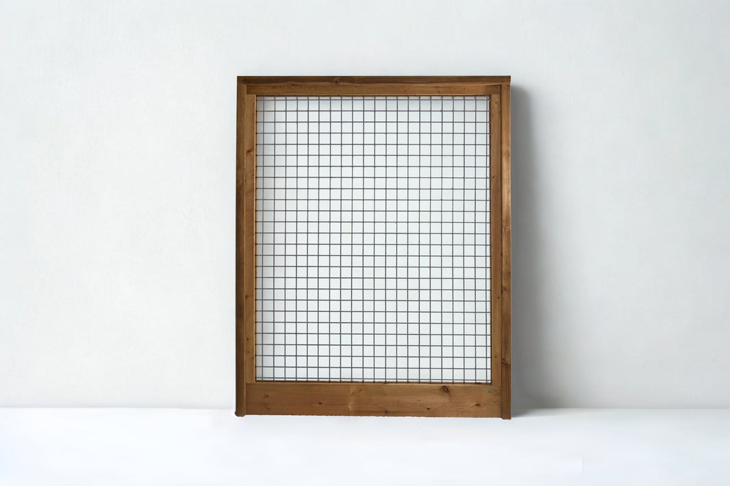Grey hog wire panel, 6-gauge welded and galvanized