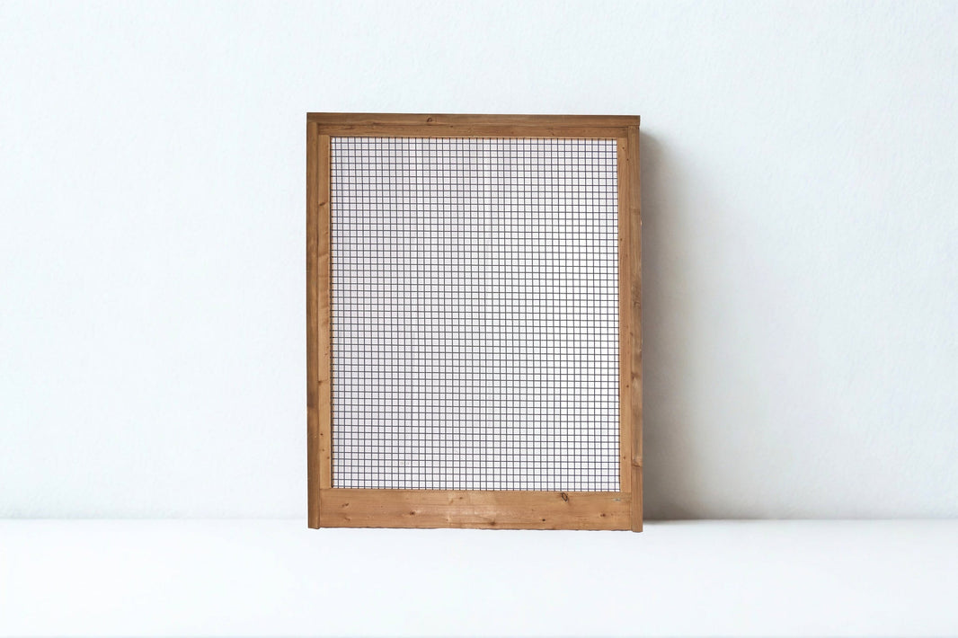 Grey hog wire panel, 6-gauge welded and galvanized