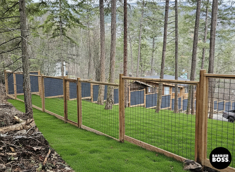 Load image into Gallery viewer, Black Hog Wire Fence Panels - Hog Panels (Premade or Unframed) - The Tough Panel
