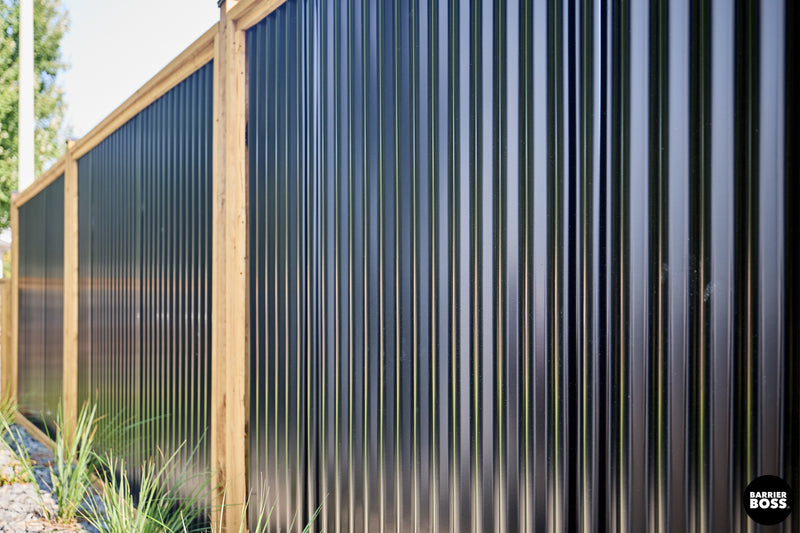 Load image into Gallery viewer, DIY Corrugated Metal Fence Kit Framed in KDBT Lumber- The Yellowstone
