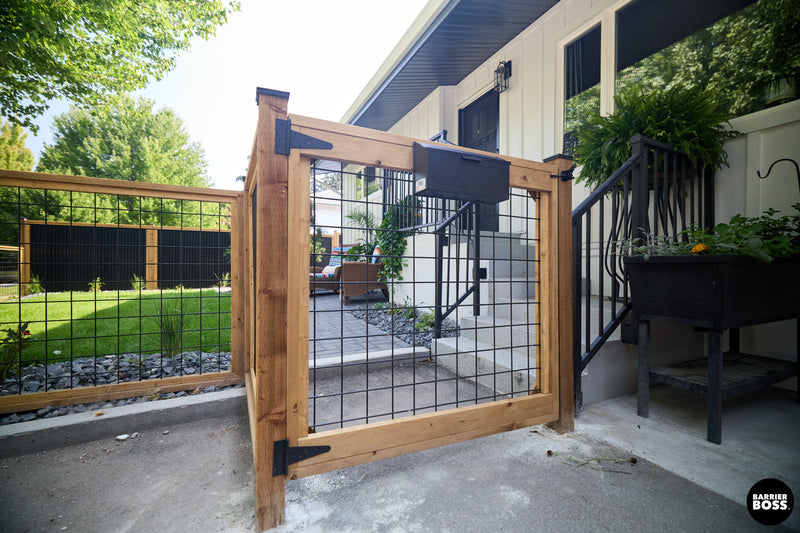 Load image into Gallery viewer, Black Hog Wire Fence Panels - Hog Panels (Premade or Unframed) - The Tough Panel
