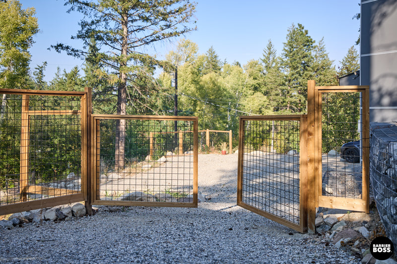 Load image into Gallery viewer, Black Hog Wire Fence Panels - Hog Panels (Premade or Unframed) - The Tough Panel
