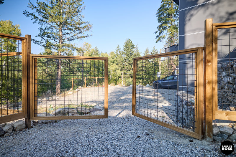 Load image into Gallery viewer, Black Hog Wire Fence Panels - Hog Panels (Premade or Unframed) - The Tough Panel
