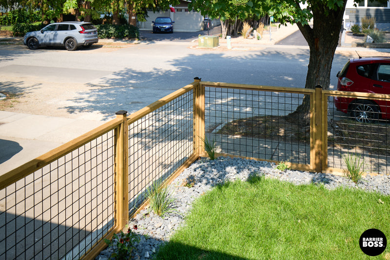 Load image into Gallery viewer, Black Hog Wire Fence Panels - Hog Panels (Premade or Unframed) - The Tough Panel
