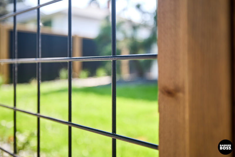Load image into Gallery viewer, Black Hog Wire Fence Panels - Hog Panels (Premade or Unframed) - The Tough Panel
