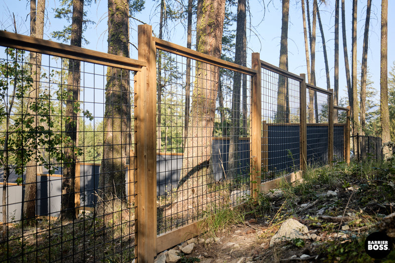 Load image into Gallery viewer, Black Hog Wire Fence Panels - Hog Panels (Premade or Unframed) - The Tough Panel
