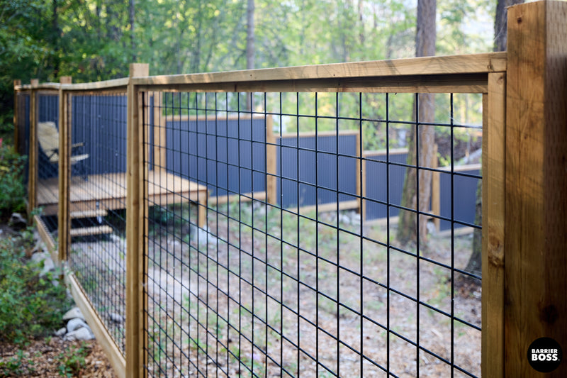 Load image into Gallery viewer, Black Hog Wire Fence Panels - Hog Panels (Premade or Unframed) - The Tough Panel
