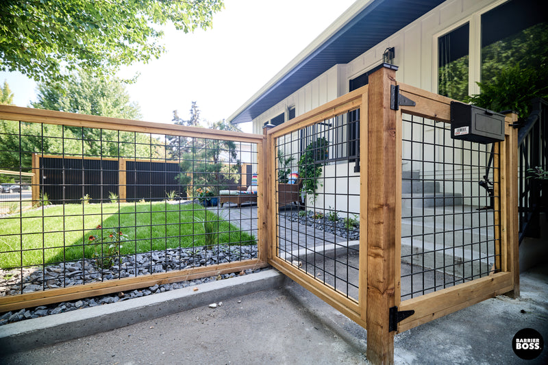 Load image into Gallery viewer, Black Hog Wire Fence Panels - Hog Panels (Premade or Unframed) - The Tough Panel
