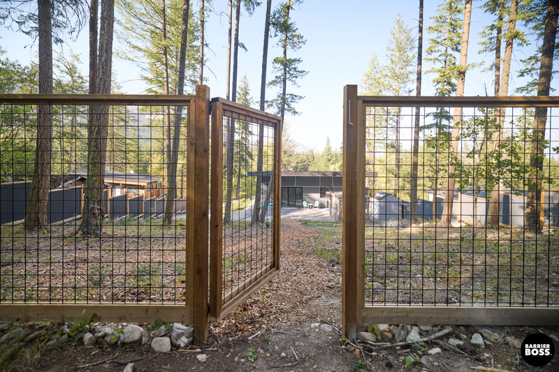 Load image into Gallery viewer, Black Hog Wire Fence Panels - Hog Panels (Premade or Unframed) - The Tough Panel

