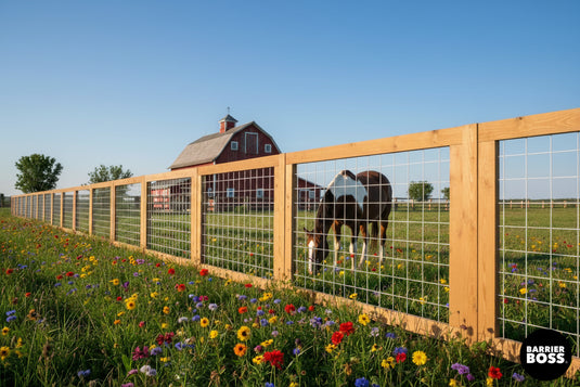 Silver Hog Wire Fence Panels - Hog Panels (Premade or Unframed) - The Ranchlands