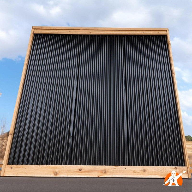 Load image into Gallery viewer, Corrugated Metal Fence Panels (Premade) - The Redwood - BarrierBoss™
