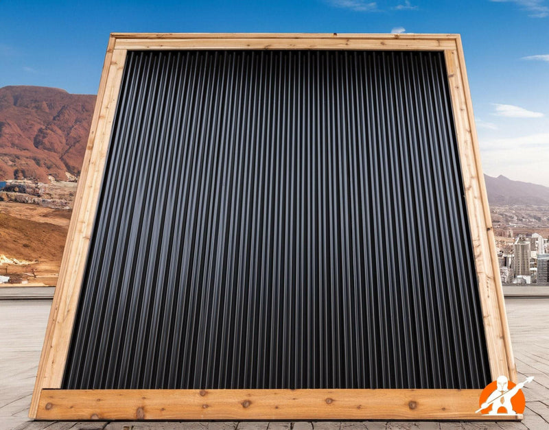 Load image into Gallery viewer, Corrugated Metal Fence Panels (Premade) - The Redwood - BarrierBoss™
