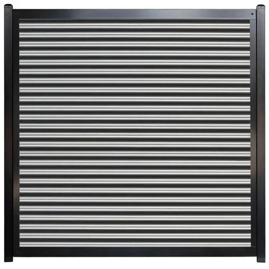 Metal Fence Panels with Steel Post Frame System - The True North - BarrierBoss™