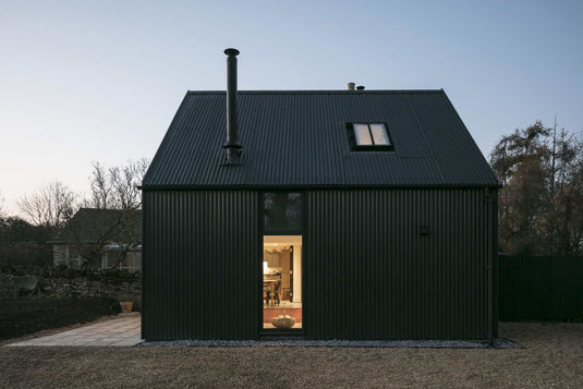 Black Corrugated Metal Roofing Sheets 7/8's Gauge 26 - BarrierBoss™